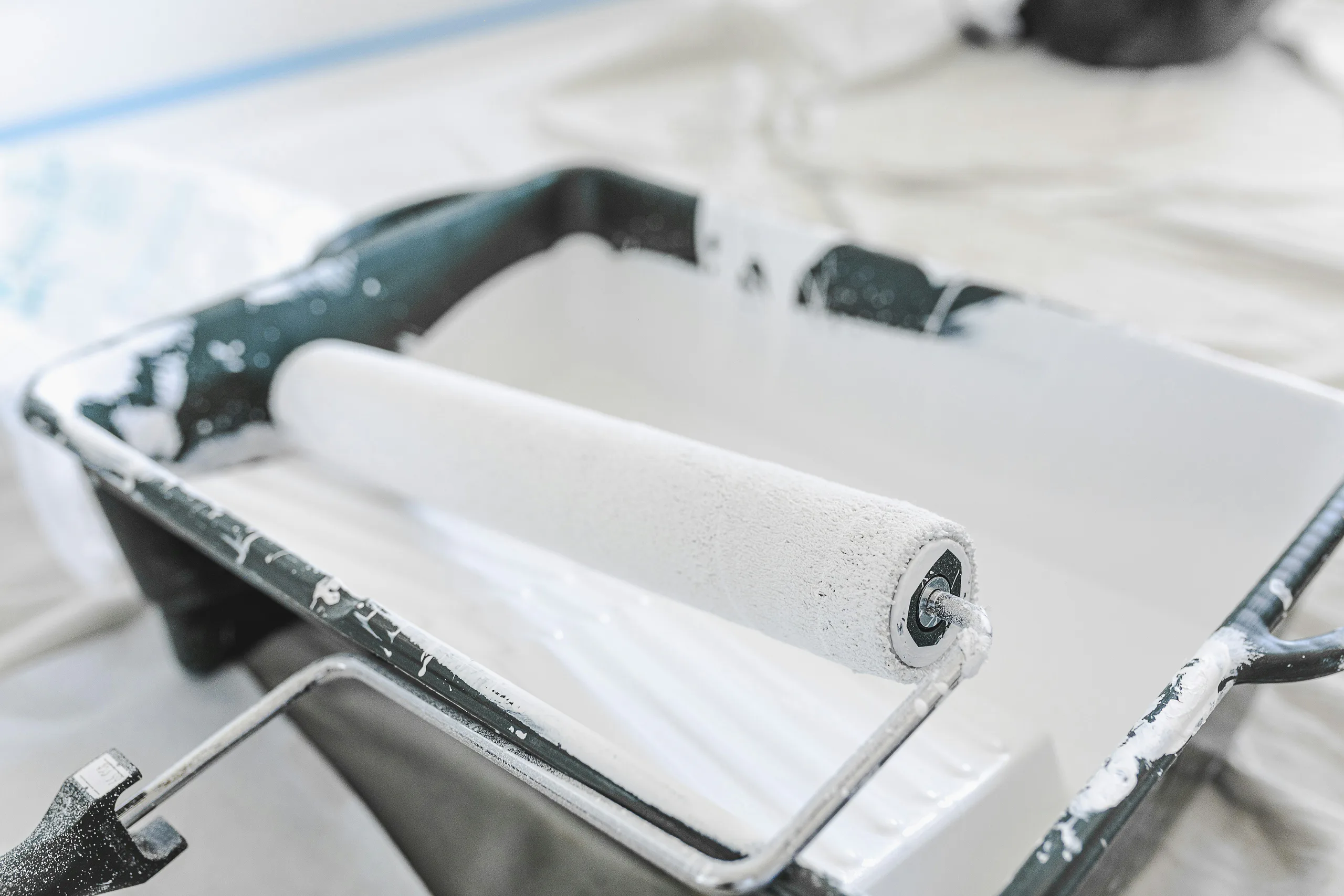 Commercial painting equipment close up