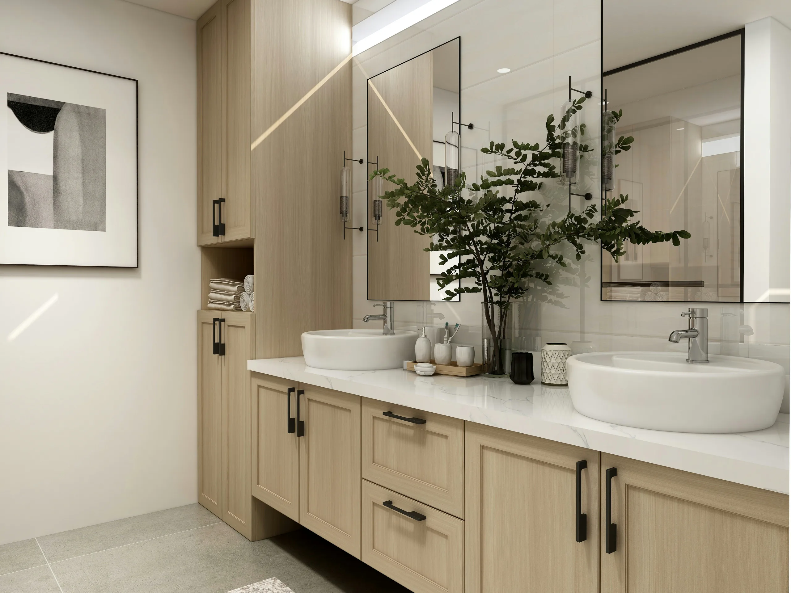 Renovated bathroom in Clontarf, Dublin, with modern chrome fixtures
