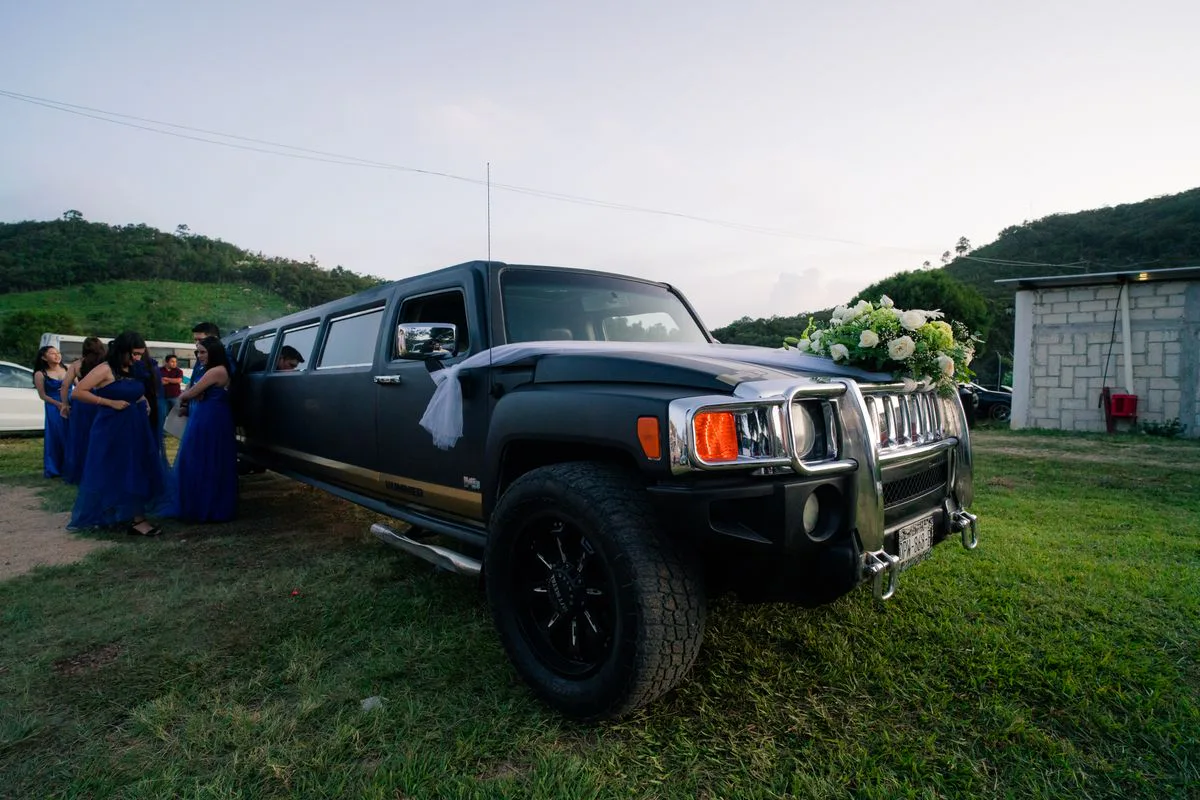 Limousine for special events and celebrations