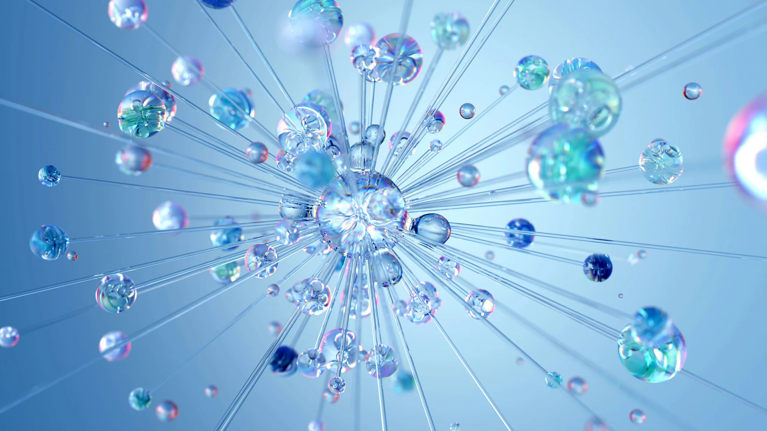 Abstract illustration representing artificial intelligence and AI-powered search