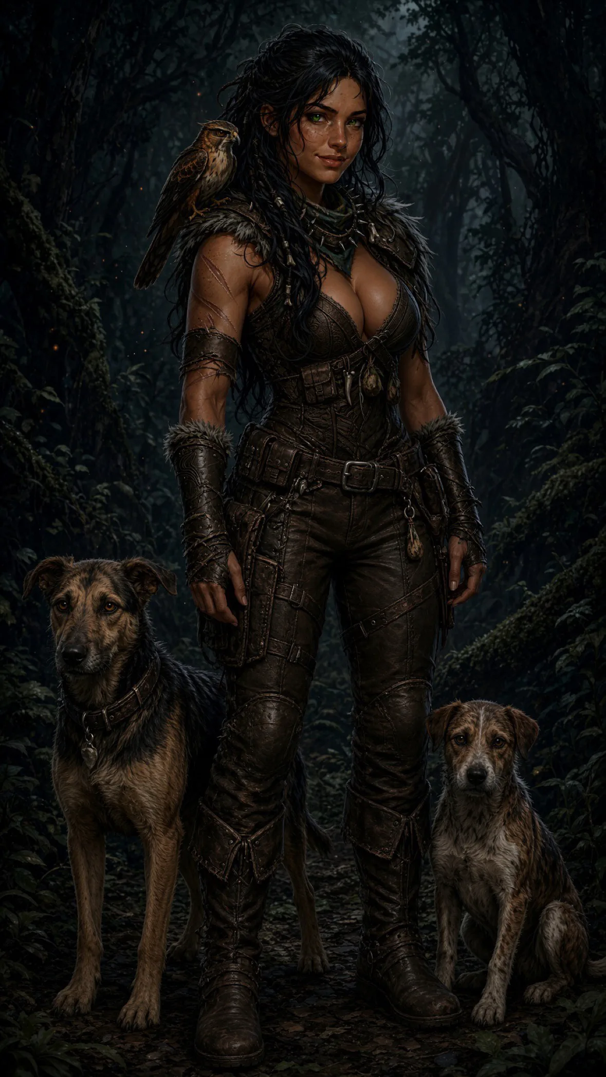 Seffira Picket with her familiars — Coven Desires Saga