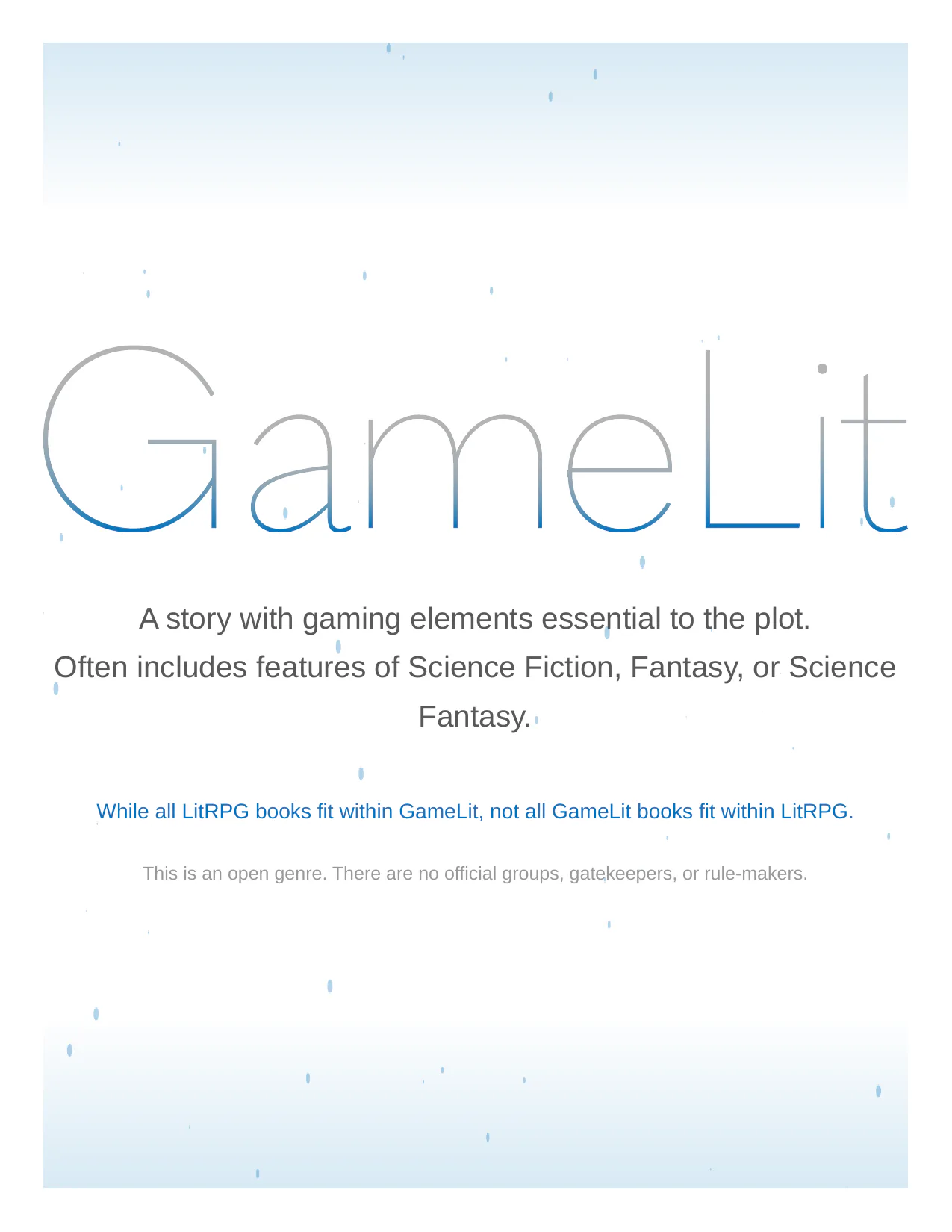 Screenshot of gamelit.org as archived by the Wayback Machine on September 22, 2017, showing the complete GameLit definition and charter