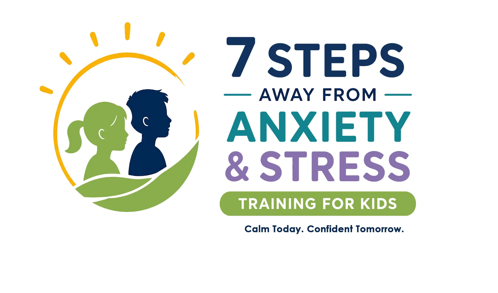 7 Steps Away from Anxiety & Stress — Training for Kids logo