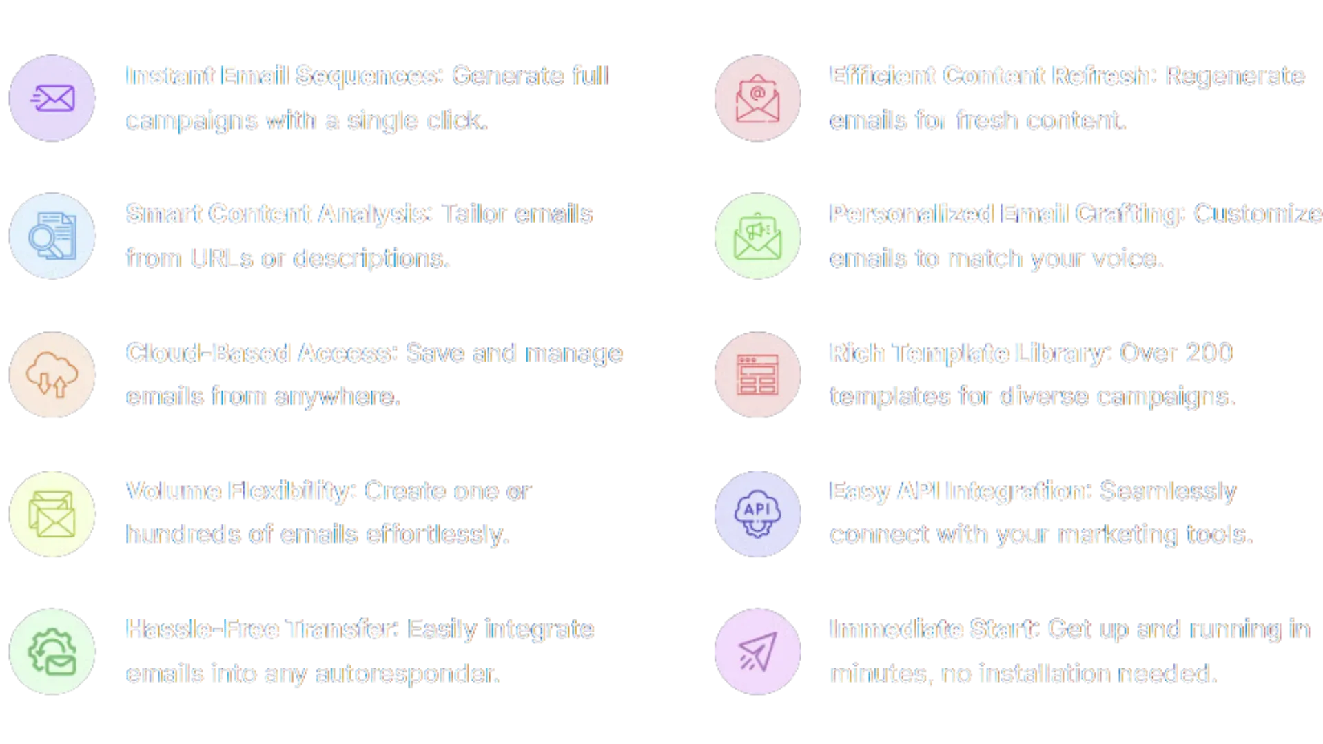List of advanytages