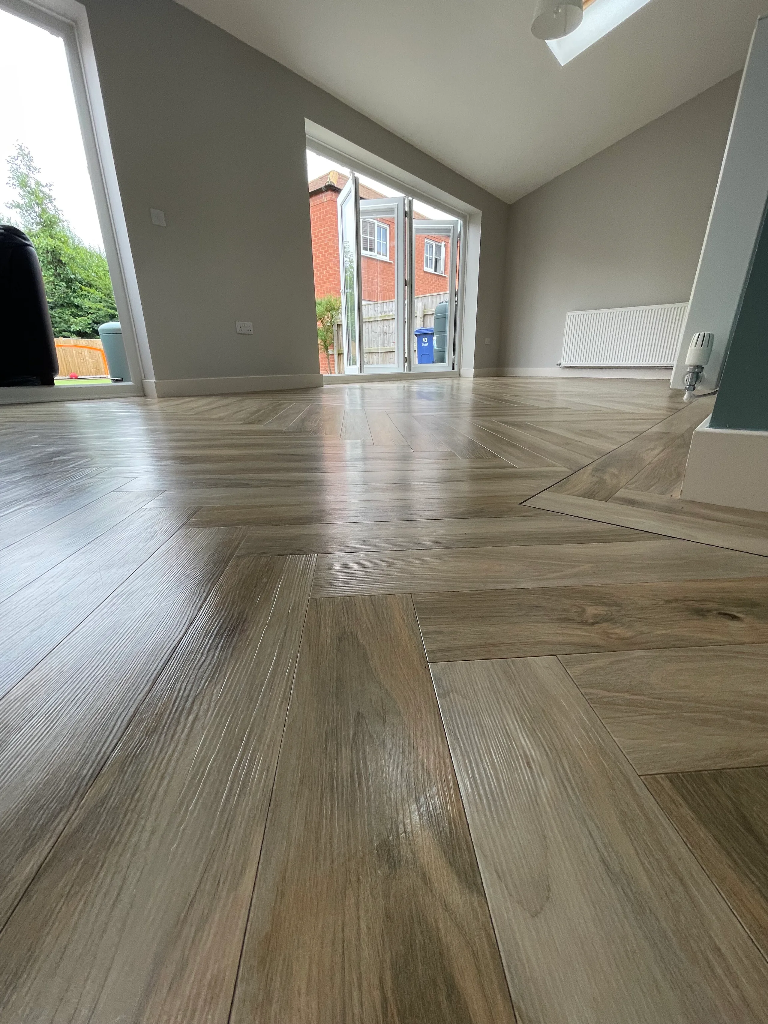 Open-plan interior with premium LVT flooring fitted by FMC Flooring in Barnsley