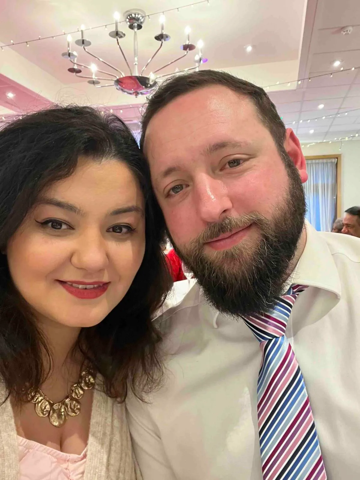 Teodora and William wedding moment