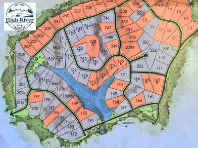 High River Ellijay Lake Area Map