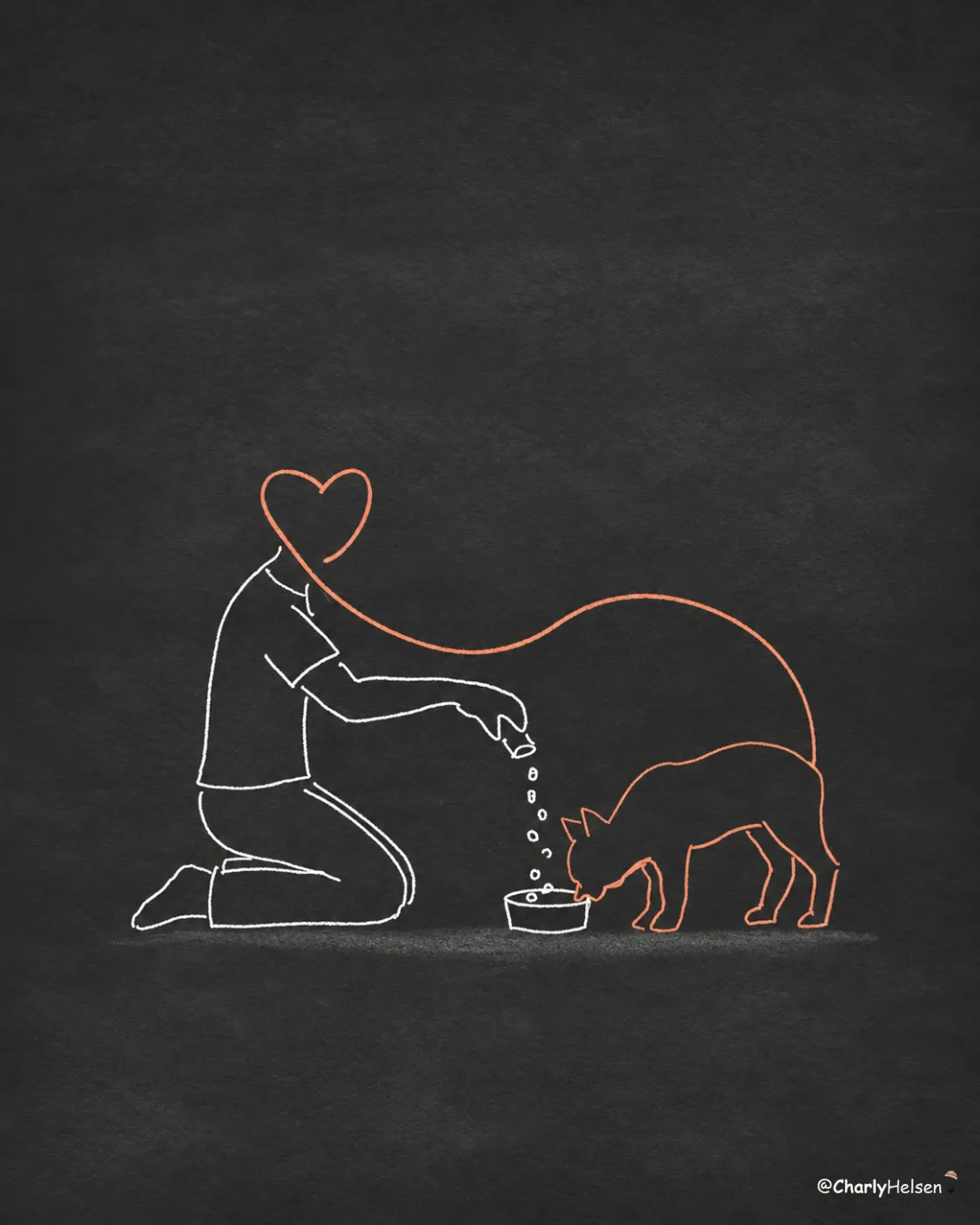 Who is feeding whom?