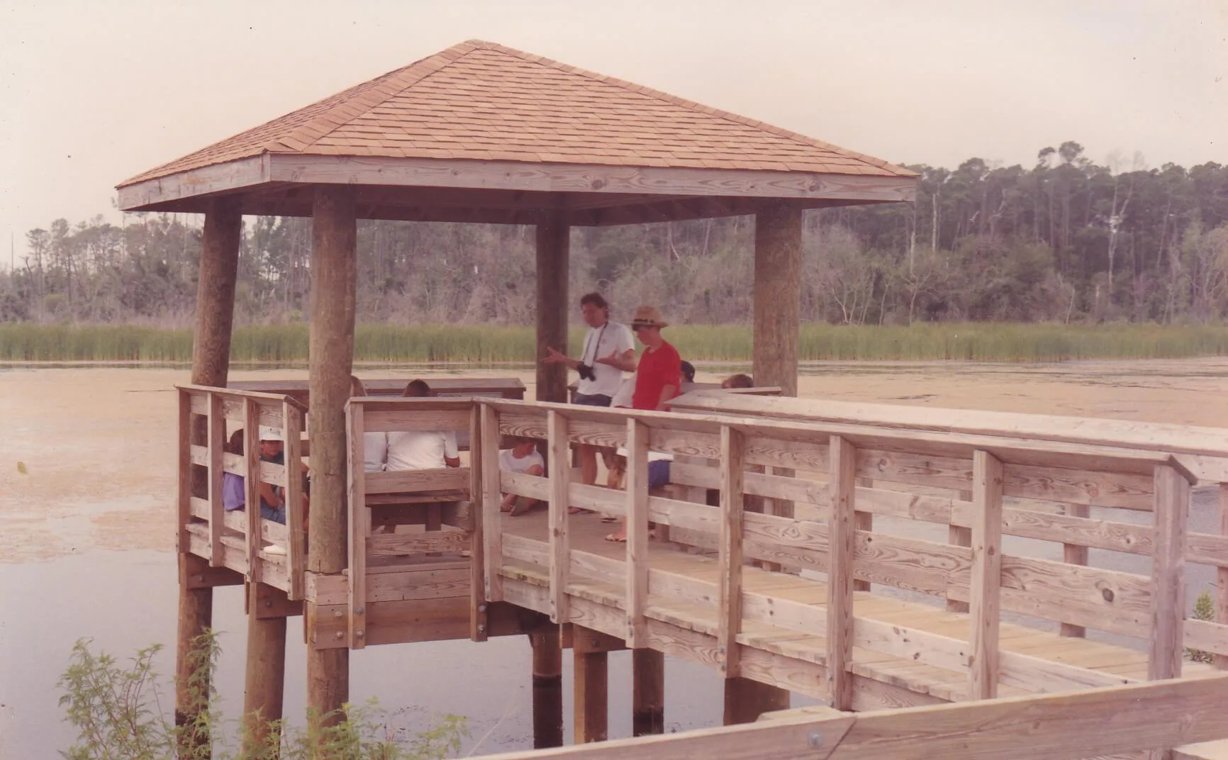 Bridge and Covered Deck on Inlet

