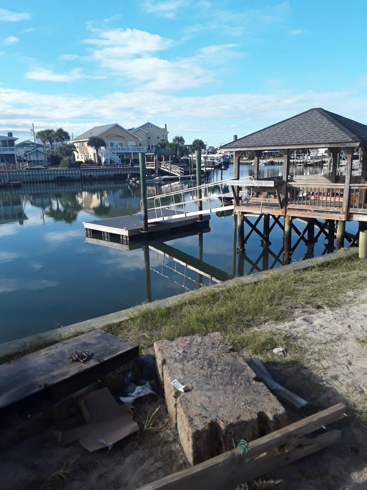 Quality inspection of a newly constructed dock