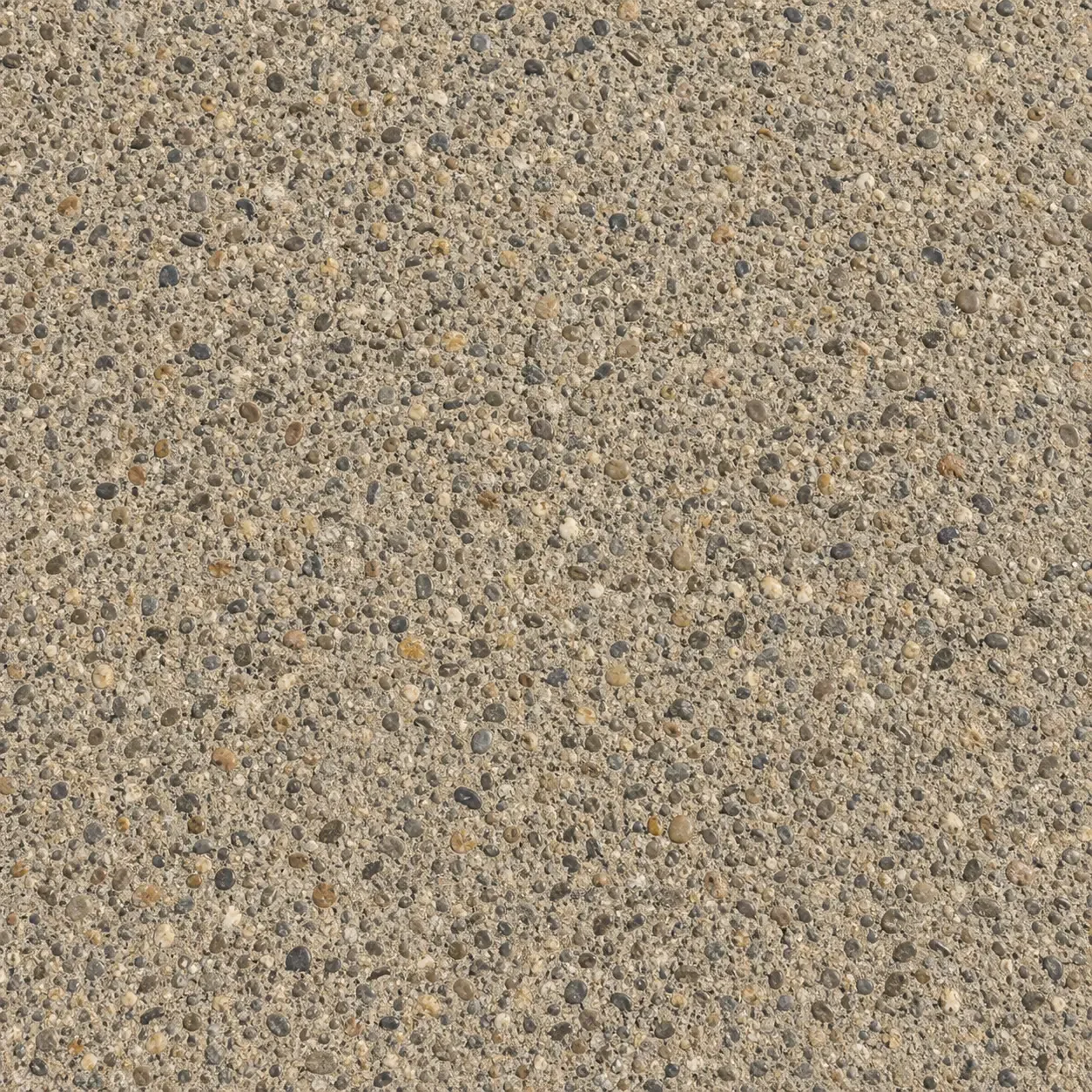 Exposed aggregate surface example