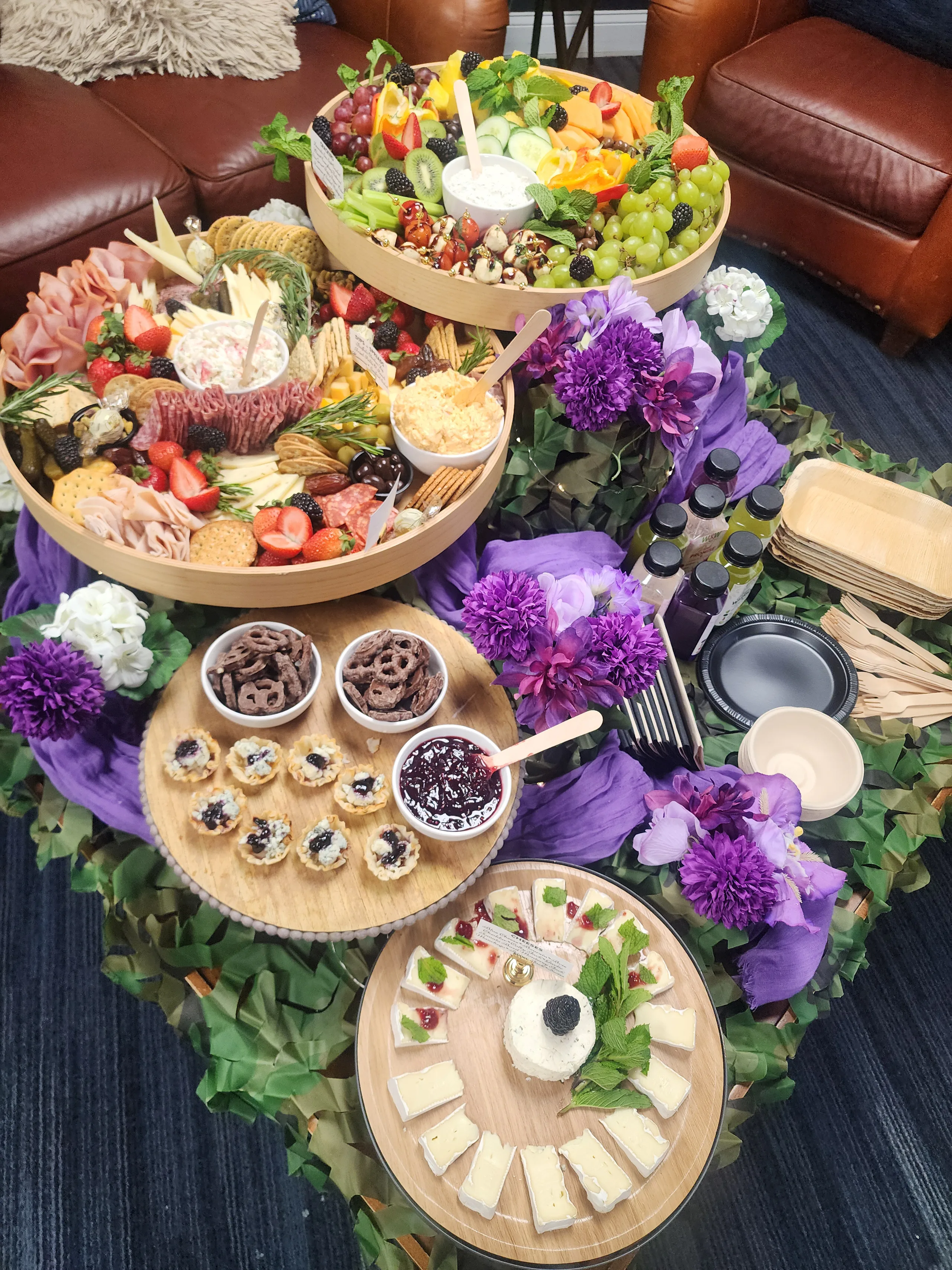 Large charcuterie board platter