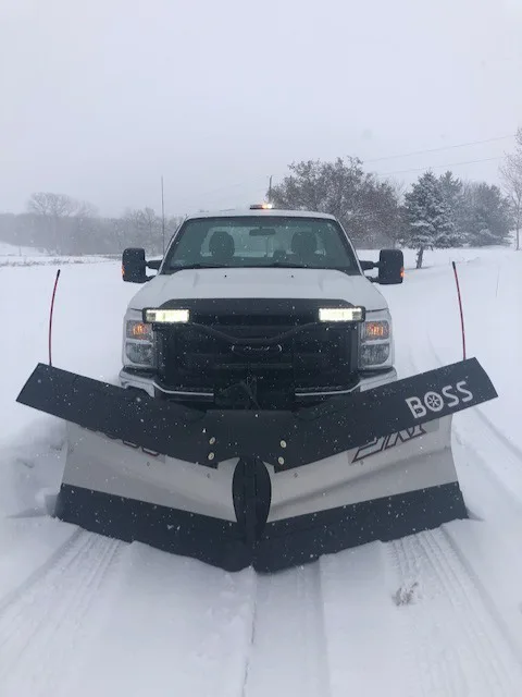 Fern's snow plowing truck