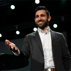 Stephen speaking on stage