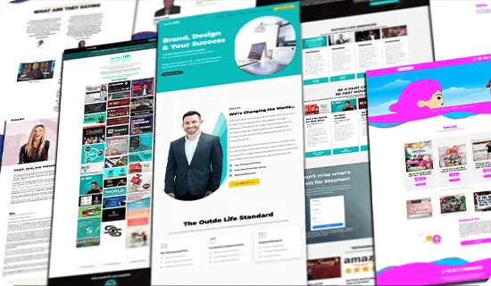 Website mockups