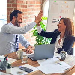 Corporate teamwork