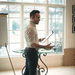 Stephen giving a presentation