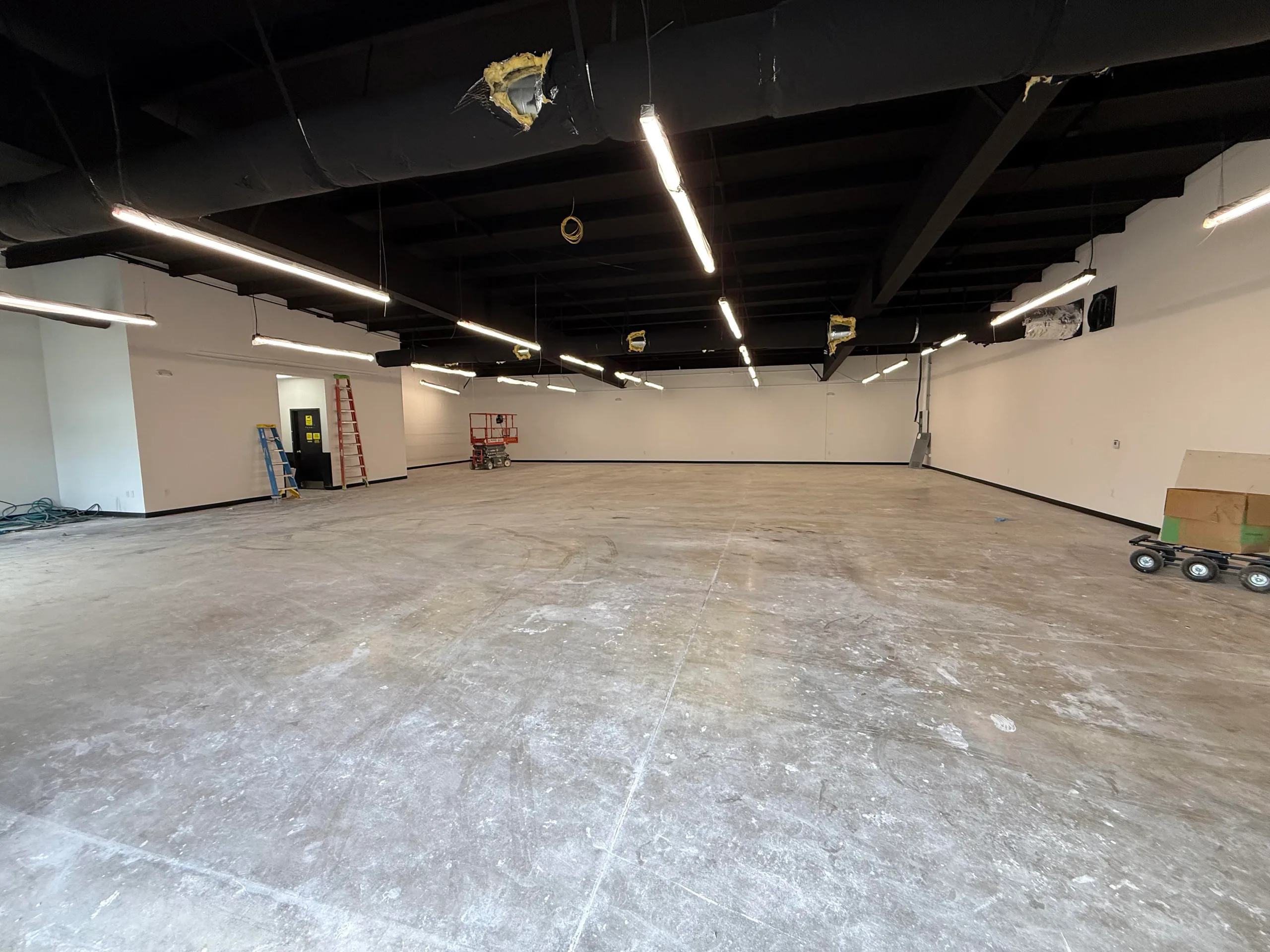 Inside the future Next Gear Outdoors store in South Fayetteville as the space gets ready for opening